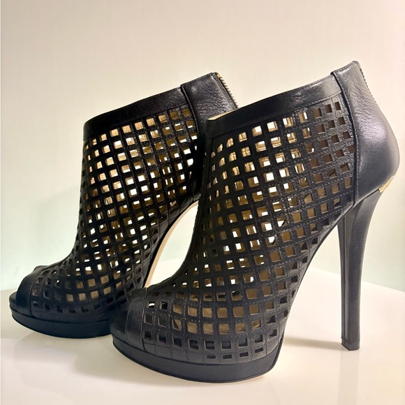 Michael Kors Black Cut-Out Heels - Picture 1 of 7